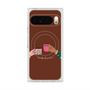 プレミアムスクエアケース with Pixelsnap［ Teatime - Brown ］
