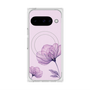 プレミアムスクエアケース with Pixelsnap［ Natural Flower - Purple ］
