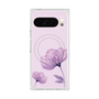 プレミアムスクエアケース with Pixelsnap［ Natural Flower - Purple ］