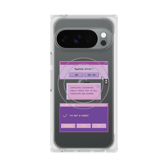 プレミアムスクエアケース with Pixelsnap［ I'm NOT A ROBBOT! ］
