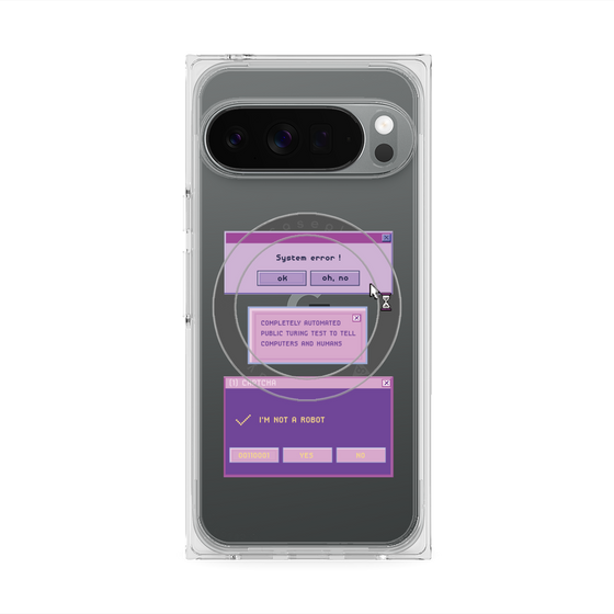 プレミアムスクエアケース with Pixelsnap［ I'm NOT A ROBBOT! ］