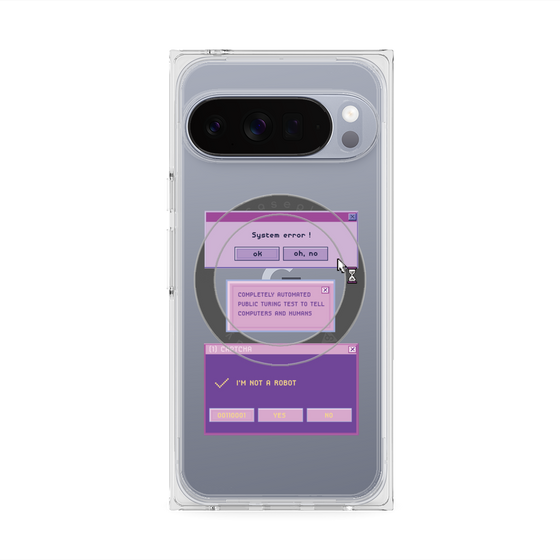 プレミアムスクエアケース with Pixelsnap［ I'm NOT A ROBBOT! ］