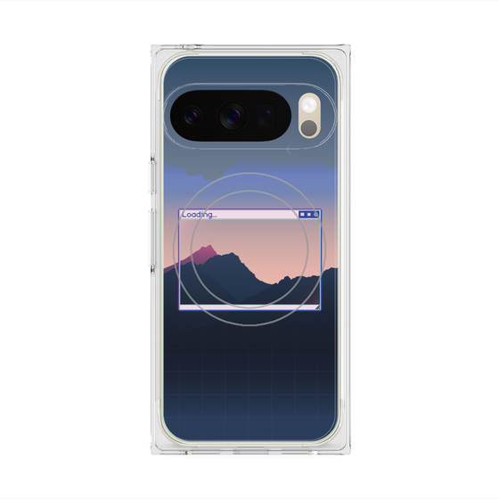 プレミアムスクエアケース with Pixelsnap［ Mountain ］