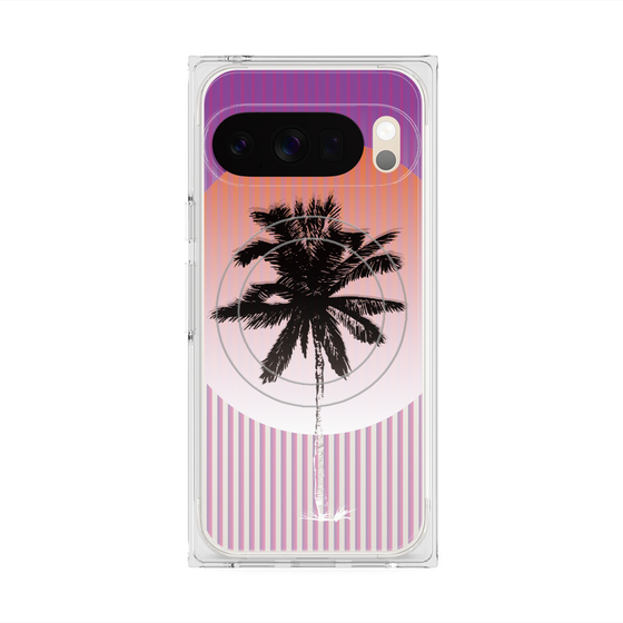 プレミアムスクエアケース with Pixelsnap［ Palm Tree ］