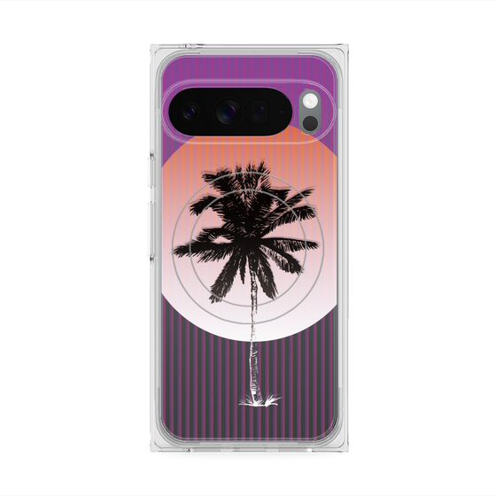 プレミアムスクエアケース with Pixelsnap［ Palm Tree ］