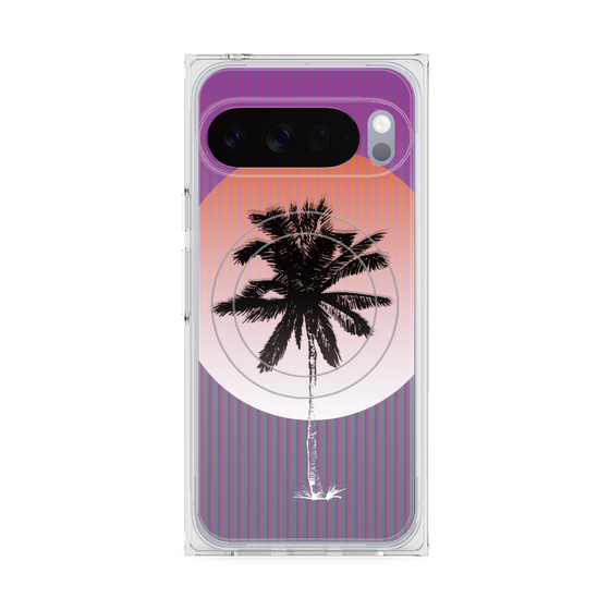 プレミアムスクエアケース with Pixelsnap［ Palm Tree ］