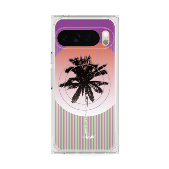 プレミアムスクエアケース with Pixelsnap［ Palm Tree ］