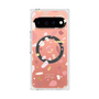 プレミアムスクエアケース with Pixelsnap［ Pink pieces ］