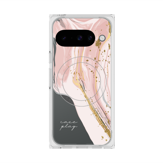 プレミアムスクエアケース with Pixelsnap［ Melting pink ］
