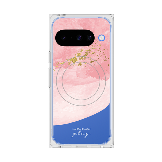 プレミアムスクエアケース with Pixelsnap［ pink layered ］