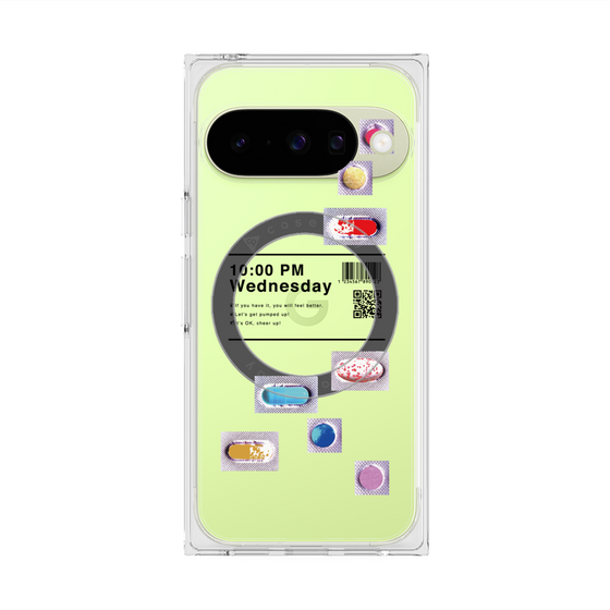 プレミアムスクエアケース with Pixelsnap［ 10:00 PM Wednesday ］