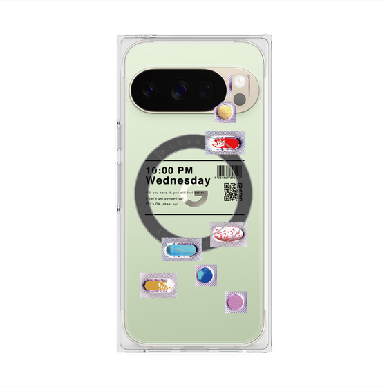 プレミアムスクエアケース with Pixelsnap［ 10:00 PM Wednesday ］
