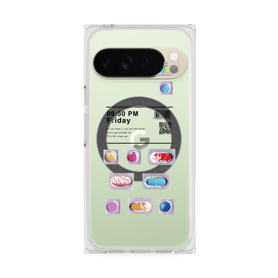 プレミアムスクエアケース with Pixelsnap［ 09:30 PM Friday ］