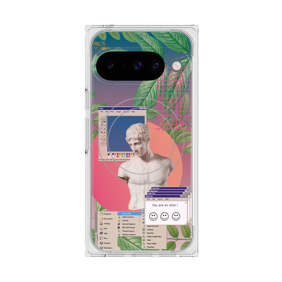 プレミアムスクエアケース with Pixelsnap［ vapor wave ］
