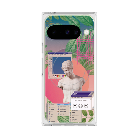 プレミアムスクエアケース with Pixelsnap［ vapor wave ］