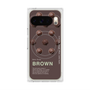 プレミアムスクエアケース with Pixelsnap［ BROWN-Chocolate ］