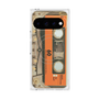 プレミアムスクエアケース with Pixelsnap［ RETORO CASSETTE TAPE - Skeleton Orange ］