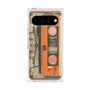 プレミアムスクエアケース with Pixelsnap［ RETORO CASSETTE TAPE - Skeleton Orange ］