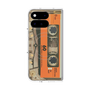 プレミアムスクエアケース with Pixelsnap［ RETORO CASSETTE TAPE - Skeleton Orange ］