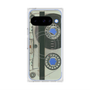 プレミアムスクエアケース with Pixelsnap［ RETORO CASSETTE TAPE - Skeleton Blue ］