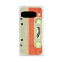 プレミアムスクエアケース with Pixelsnap［ RETORO CASSETTE TAPE - Opacity White ］