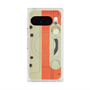 プレミアムスクエアケース with Pixelsnap［ RETORO CASSETTE TAPE - Opacity White ］