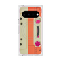 プレミアムスクエアケース with Pixelsnap［ RETORO CASSETTE TAPE - Opacity White ］