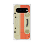 プレミアムスクエアケース with Pixelsnap［ RETORO CASSETTE TAPE - Opacity White ］