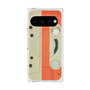 プレミアムスクエアケース with Pixelsnap［ RETORO CASSETTE TAPE - Opacity White ］
