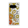 プレミアムスクエアケース with Pixelsnap［ y2k(Year2000) - Flower - Yellow Gray ］