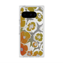 プレミアムスクエアケース with Pixelsnap［ y2k(Year2000) - Flower - Yellow Gray ］