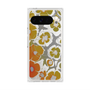 プレミアムスクエアケース with Pixelsnap［ y2k(Year2000) - Flower - Yellow Gray ］