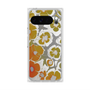 プレミアムスクエアケース with Pixelsnap［ y2k(Year2000) - Flower - Yellow Gray ］