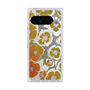 プレミアムスクエアケース with Pixelsnap［ y2k(Year2000) - Flower - Yellow Gray ］
