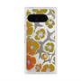 プレミアムスクエアケース with Pixelsnap［ y2k(Year2000) - Flower - Yellow Gray ］