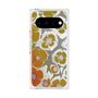プレミアムスクエアケース with Pixelsnap［ y2k(Year2000) - Flower - Yellow Gray ］