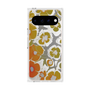 プレミアムスクエアケース with Pixelsnap［ y2k(Year2000) - Flower - Yellow Gray ］