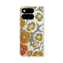 プレミアムスクエアケース with Pixelsnap［ y2k(Year2000) - Flower - Yellow Gray ］