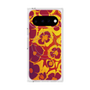 プレミアムスクエアケース with Pixelsnap［ y2k(Year2000) - Flower - Orange purple ］