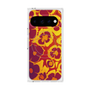 プレミアムスクエアケース with Pixelsnap［ y2k(Year2000) - Flower - Orange purple ］
