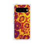 プレミアムスクエアケース with Pixelsnap［ y2k(Year2000) - Flower - Orange purple ］