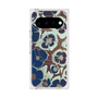 プレミアムスクエアケース with Pixelsnap［ y2k(Year2000) - Flower - Brown Navy ］