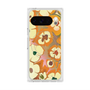 プレミアムスクエアケース with Pixelsnap［ y2k(Year2000) - Flower - Orange Pink ］