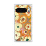 プレミアムスクエアケース with Pixelsnap［ y2k(Year2000) - Flower - Orange Pink ］