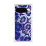 プレミアムスクエアケース with Pixelsnap［ y2k(Year2000) - Flower - Rich Purple ］