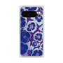プレミアムスクエアケース with Pixelsnap［ y2k(Year2000) - Flower - Rich Purple ］