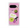 プレミアムスクエアケース with Pixelsnap［ Playful sticker - Dusty Pink ］