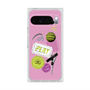 プレミアムスクエアケース with Pixelsnap［ Playful sticker - Dusty Pink ］