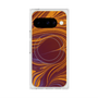 プレミアムスクエアケース with Pixelsnap［ y2k(Year2000) - Heart - High contrast Orange ］