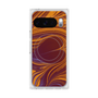 プレミアムスクエアケース with Pixelsnap［ y2k(Year2000) - Heart - High contrast Orange ］